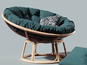 So comfy! A simple Papasan chair animation with beautiful RealCloth material, lit only with an HDRI in KeyShot, rendered by Ayyas Muhammad. See the high-res clay shot here: https://ks.ht/3nXl7Ds #hdri #furniture #lighting #keyshot #3drendering | KeyShot