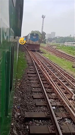 Two Trains Running Side by Side on Parallel Tracks | Amazing Rail Action #shorts #railwayshorts