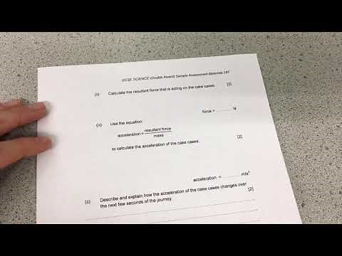 Y11 GCSE Physics 2.2 Forces & Motion Exam Question Model Answer