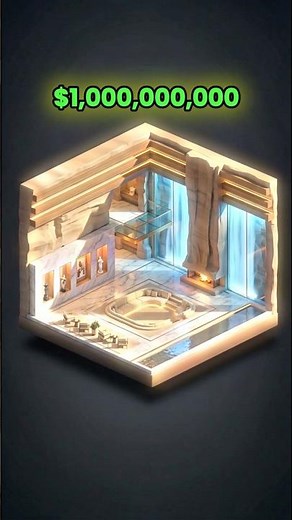 $1 vs $1,000,000,000 Living Room Comparison #levels #money #shorts