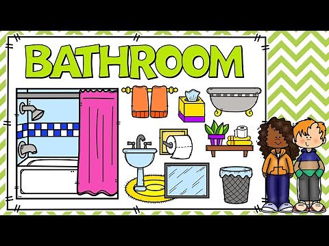 VOCABULARIO DE BAÑO EN INGLÉS - COSAS DE BAÑO EN INGLÉS | BATHROOM | PARTES DE LA CASA EN INGLÉS