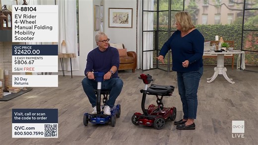You are watching EV Rider Mobility Scooters on QVC2®. Shop the show, here: https://qvc.co/shopqvc2february2026 | QVC Live