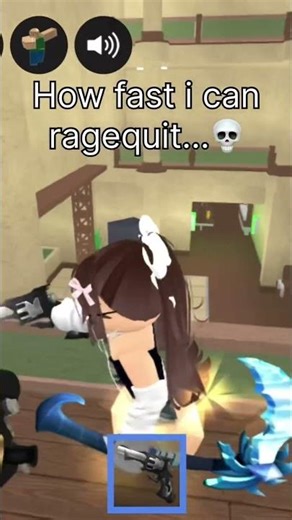 How fast i can ragequit…💀 #roblox #mm2 #robloxedit