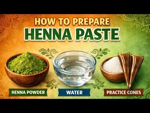How to Prepare Perfect Henna Paste for Practice Cones | Beginner Mehendi Tutorial