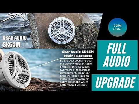 Boat Speaker Install with Skar Marine Speakers and Amplifier