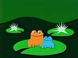 Nick Jr. Frogs Logo 2005 (The Backyardigans It's Great To Be a Ghost VHS)