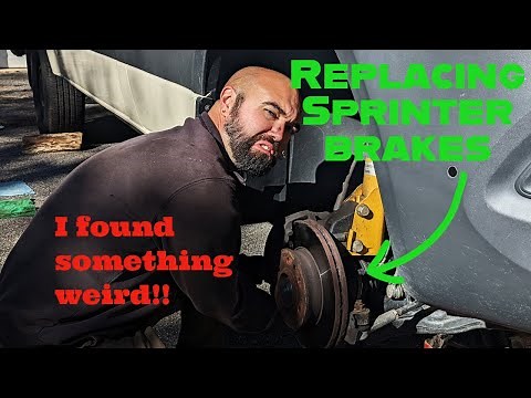 DIY replace brake pads and rotors 2020 Mercedes Sprinter 2500 (Service B??)