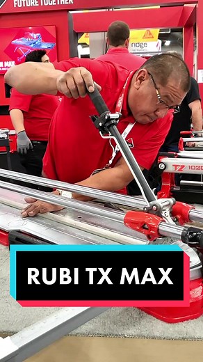 RUBI TX MAX in action, TISE, LAS VEGAS! #rubitools #tools #construction #tiler #herramientas #tiling #porcelain #construction