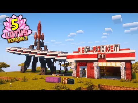 I Built the RED ROCKET Gas Station from FALLOUT in Minecraft...