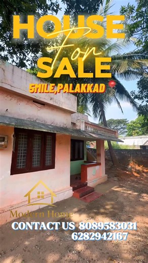 Modern home on Instagram: "🏡 House for Sale – 5 Mile, Palakkad A comfortable two-bedroom home located in the well-connected area of 5 Mile, Palakkad. Ideal for small families or first-time buyers looking for a peaceful neighbourhood with easy access to daily essentials and main roads. ✨ Highlights: • Cozy two-bedroom layout • Calm residential surroundings • Good connectivity to town and key locations • Suitable for living or investment 📩 DM for details or to arrange a visit! CONTACT: 808958303