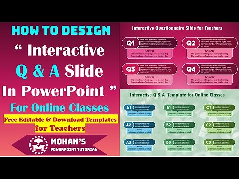 Interactive Q&A Slide in PowerPoint | Online Class Question and Answer for Teachers & Schools