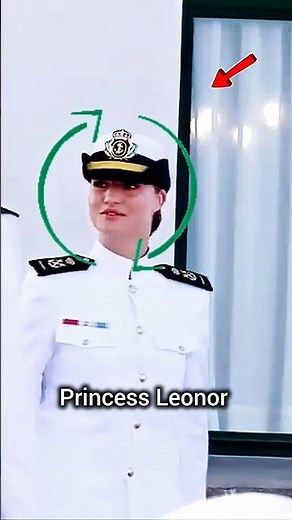 Princess Leonor in Naval Uniform | Royal Military Training Moments #leonor #princess #shorts