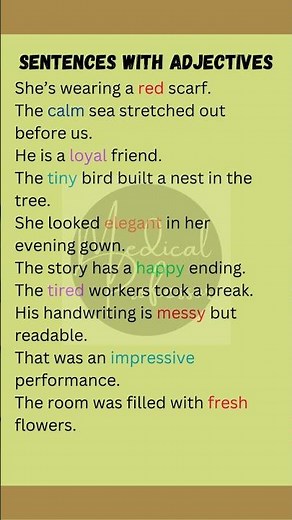 "Sentences with Adjectives: Boost Your English Grammar Skills"