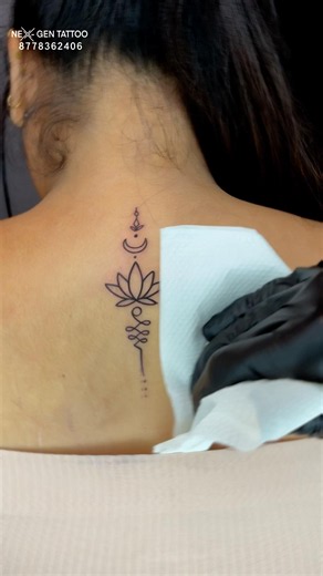 Aesthetic Back neck tattoo for women - #tattooideasforwomen #backnecktattoo #tattoo #chennai