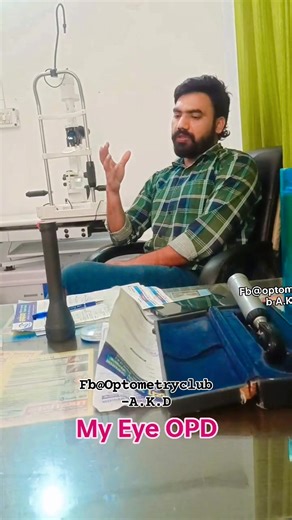 What is Slit Lamp examination ?? 👉A slit lamp examination is a diagnostic test that uses a special microscope with a bright, narrow beam of light to closely examine the structures of the eye. It allows eye care professionals to check the health of the front of the eye (cornea, iris, lens, and anterior chamber) and, often with dilating eye drops, the back of the eye (retina and optic nerve) to diagnose and monitor various eye conditions. ⭐They ask me why I smile alone, I say, “Her eyes are my co