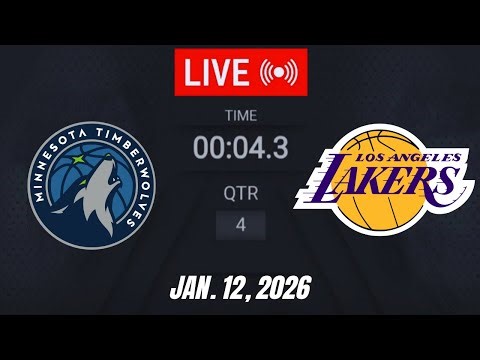 NBA LIVE! Los Angeles Lakers vs Minnesota Timberwolves January 12, 2026 | 2026 NBA Season Live 2K