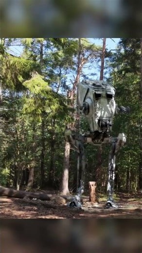 AT-ST in the forest, made in Blender with the MotionMaster 3D add-on