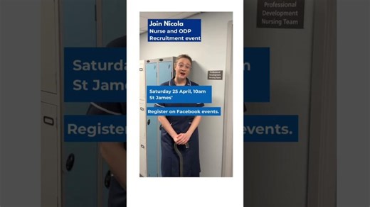 Register to take part in our nursing event | Leeds Teaching Hospitals NHS Trust