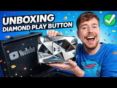 Mr.beast unboxing daimond Play button ❤️ #mrbeast
