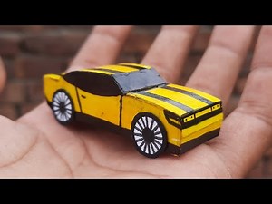 How to make car from paper /Making car / paper car / handmade car /3d paper car model