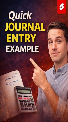 Quick Journal Entry Example (Step-by-Step) #accounting #journalentries #debitsandcredits #studytips