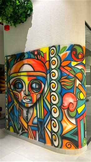 Graffiti Wall Art 💥 #graffiti #popart #painting #artshorts