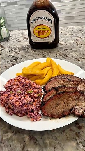 "Poor man's brisket" - smoked chuck roast #smokedmeats #bbq #lowandslow #chuckroast #beef #brisket