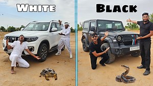 339K views · 11K reactions | Black And White Challenge For 24 Hours - सफेद और काला खाना खाकर चकरा गए | Experiment King | Facebook