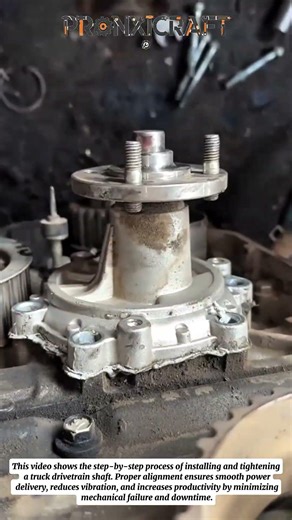 Truck Drivetrain Repair Process | Precision Shaft Installation