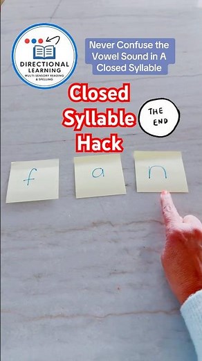 Closed Syllable Hack: A Simple Reading Tip to Master Vowel Sounds #phonics #closedsyllables