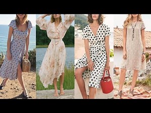 VESTIDOS BONITOS DE MODA PRIMAVERA VERANO 2021 VESTIDOS SENCILLOS Y BONITOS DE MODA 2021