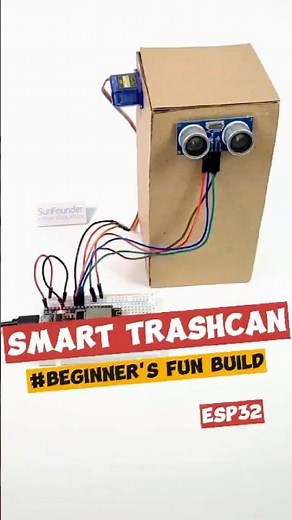 ESP32 Project: Smart Can #diy #arduino #electronics #sunfounder #esp32 #iot
