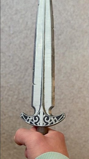 How I Made a Steel Dagger from Skyrim IRL #3dprinting #resinprinter #paintingminiatures