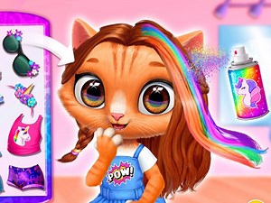 Play Kitty Animal Hair Salon | Free Online  Games. KidzSearch.com