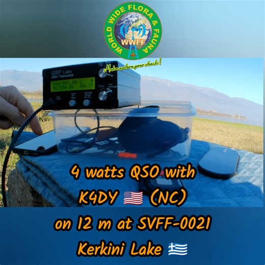 4 watts QSO with K4DY 🇺🇸 (NC)