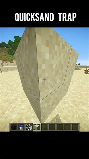 Minecraft Quicksand Trap 🤫🙏#minecraft#shorts