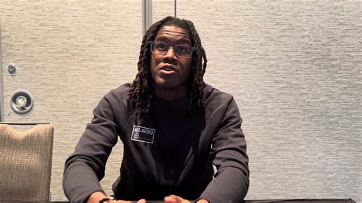 WATCH: Virginia Tech WR signee Chanz Wiggins sits down with reporters at the Under Armour Next All-America Game to discuss his recruitment and why he ultimately chose the Hokies 🎥: https://bit.ly/UAChanzWiggins | Rivals