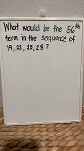 61K views · 662 reactions | How do you find the 56th term of the sequence the shortest way possible?? #mathematics #tutorial #titserlesson #teacherlife #FBVIDEO #fbviral #fypシ #everyone | Titser Gaming | Facebook