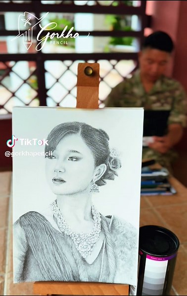 Graphite Pencil Portrait Creation Process