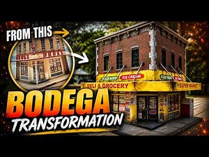 Building a Bodega | Model Railroad Kitbash Tutorial (HO Scale Urban Scene)