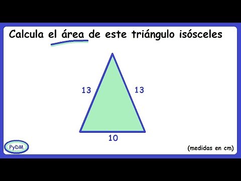 Area of ​​an isosceles triangle