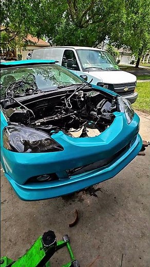 Engine swap with no hoist! JDM k24A swap