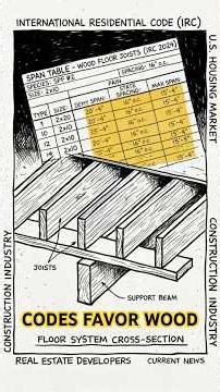 How the IRC Made Wood the Default U.S. Building Material #buildingmaterials