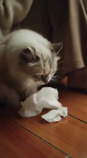 Cat Offers a Tissue to a Crying Owner — No Words, Just Whiskers ❤️🐱