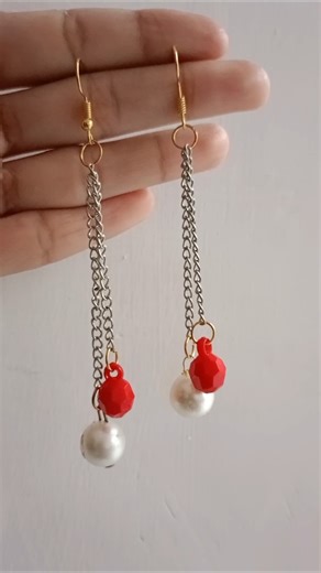 Christmas party earrings #diy #christmas #youtubeshorts #shorts
