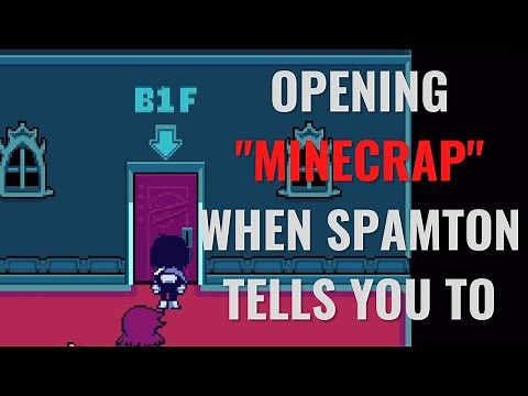 What Happens when you open "Minecrap" when Spamton tells you to in Deltarune Chapter 2??