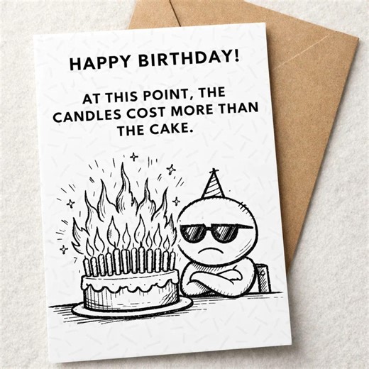 Sassy Birthday Card — Printable Funny Milestone Bday Card for Friend PNG/PDF - Etsy