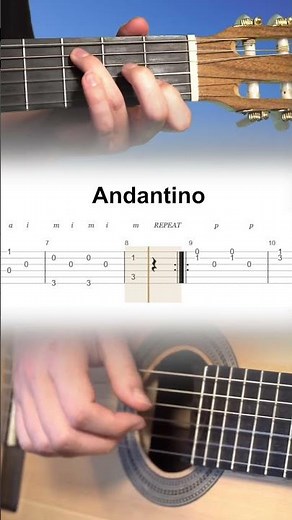 Andantino Guitar Tutorial - Matteo Carcassi - Andantino Guitar Lesson