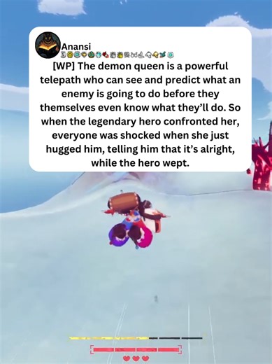 [WP] The demon queen is a powerful telepath who can see and predict what an enemy is going to do before they themselves even know what they’ll do. So when the legendary hero confronted her, everyone was shocked when she just hugged him, telling him that it’s alright, while the hero wept. #redditstories #redditreadings #writingprompts #shortstory #fiction