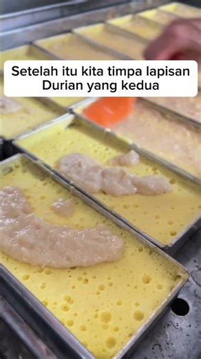 This Dumai layer cake has two layers of durian flesh that melts and tastes like durian...